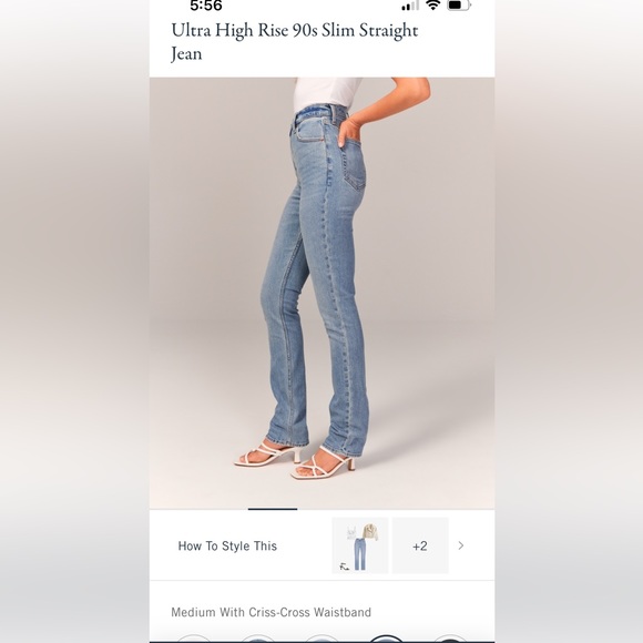 Abercrombie The ‘90s Straight Ultra Highrise - Picture 1 of 6